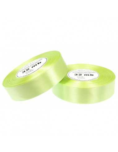 12mm WS8077 Satin Ribbon Lime Green 32mb