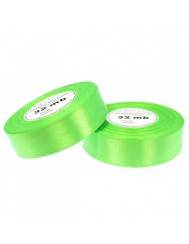 6mm WS8073 Satin Ribbon Neon Green 32mb