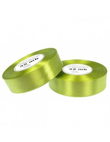 6mm WS8078 Satin Ribbon Green Apple 32mb