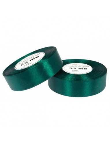 12mm WS8090 Satin Ribbon Bottle Green 32m