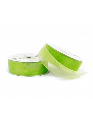 Chiffon Ribbon 25mm WO9078 Green Apple 32mb