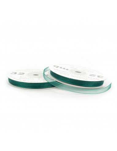 Chiffon Ribbon 6mm WO9090 Bottle Green 32mb