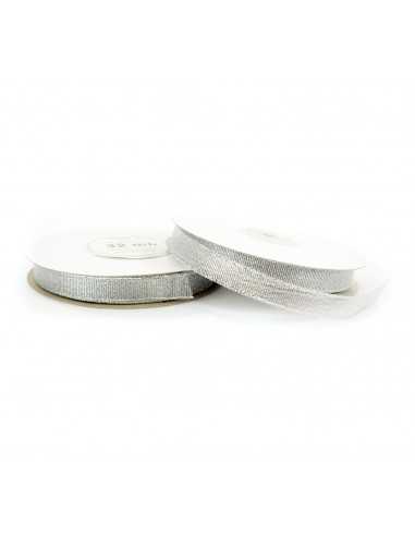 12mm WB7040 Glitter Ribbon silver 32mb