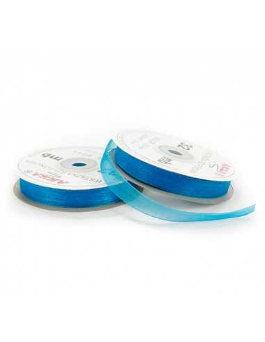 12mm WO9094 Chiffon Organza Ribbon Cyan 32mb