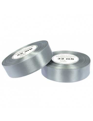 12mm WS8136 Satin Ribbon Silver 32mb