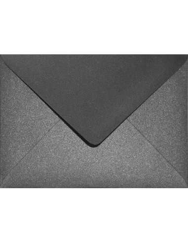 Aster Metallic Envelope B6 Gummed Black 120g