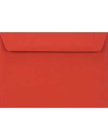 Burano Envelope C6 peel&seal Rosso Scarlatto Red 90g