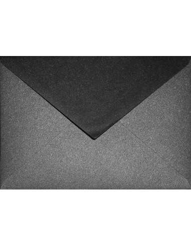 Aster Metallic Envelope C6 Gummed Black 120g