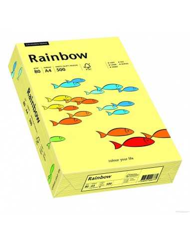 Rainbow Paper 160g R12 Light Yellow Pack of 250 A4