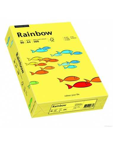 Rainbow Paper 160g R16 Yellow Pack of 250 A4