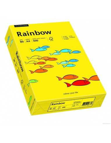 Rainbow Paper 160g R18 Dark Yellow Pack of 250 A4