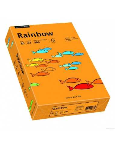 Rainbow Paper 160g R24 Orange Pack of 250 A4