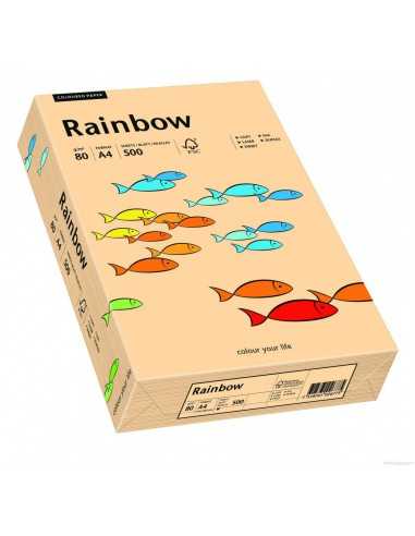 Rainbow Paper 80g R40 Salmon Pack of 500 A4