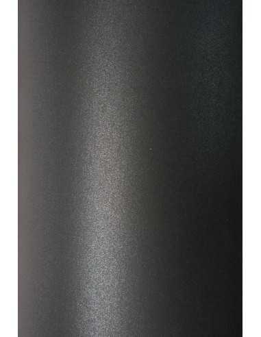 Aster Metallic Paper 120g Black Pack of 10 A4