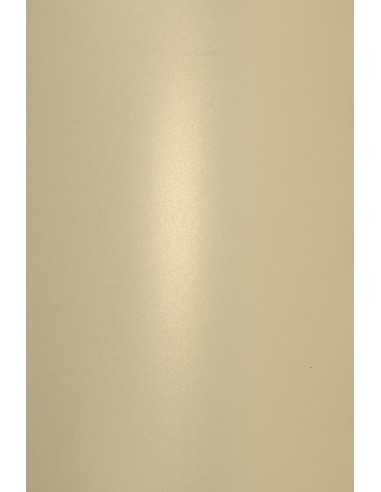 Aster Metallic Paper 250g Gold Ivory Pack of 10 A4