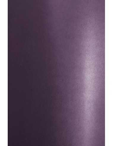 Aster Metallic Paper 250g Deep Purple Pack of 10 A4