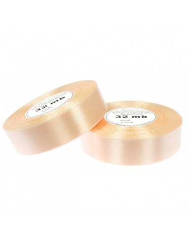 25mm WS8005 Satin Ribbon Light Cream 32mb