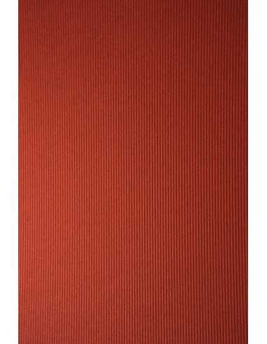 Keaykolour Paper 300g Ribbed Claret Pack of 10 A4