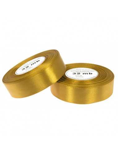 25mm WS8009 Satin Ribbon Gold 32mb