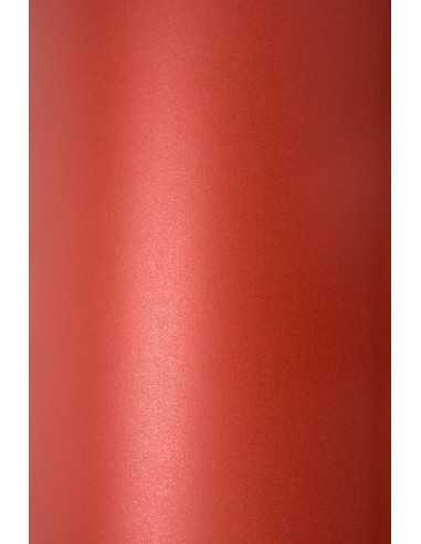 Sirio Pearl Paper 125g Red Fever Pack of 10 A4