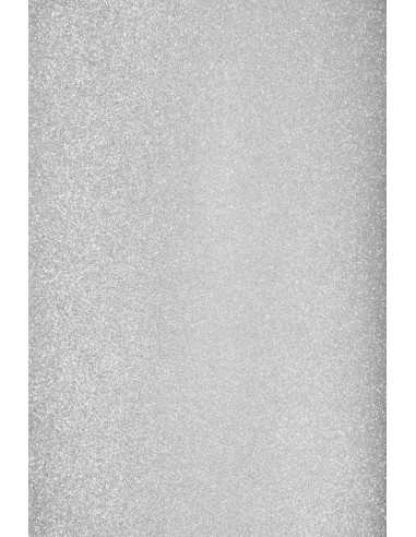Self-adhesive Glitter Paper Silver 150g Pack of 10 A4