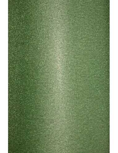 Self-adhesive Glitter Paper Green 150g Pack of 10 A4