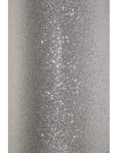 Glitter Paper Silver 210g Pack of 5 A4