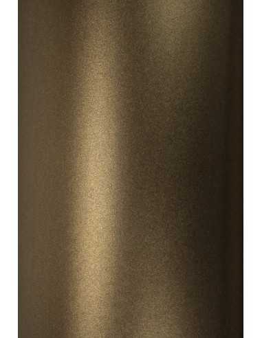Majestic Decorative Pearl Paper 250g Medal Bronze Brown pack of 10A5