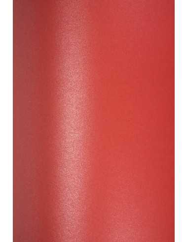 Majestic Decorative Pearl Paper 250g Emporer Red Red pack of 10A5