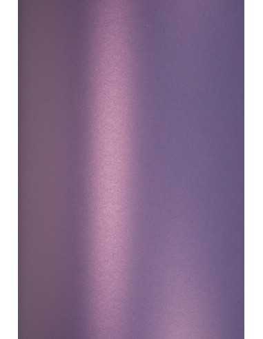 Majestic Decorative Pearl Paper 250g Satin Violet Violet pack of 10A5