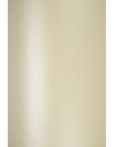 Majestic Decorative Pearl Paper 290g Candelight Cream Ecru pack of 10A5