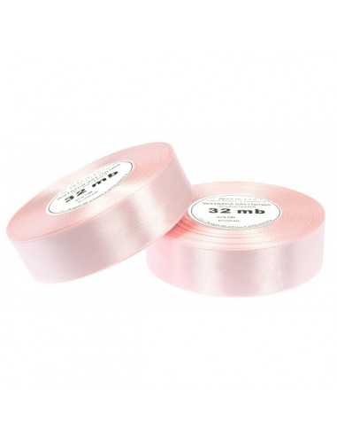 25mm WS8033 Satin Ribbon Powder Pink 32mb