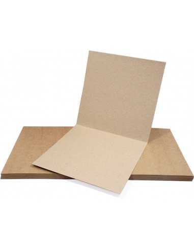 Recycled Kraft Paper 225g Brown Pack of 25 A5 creased