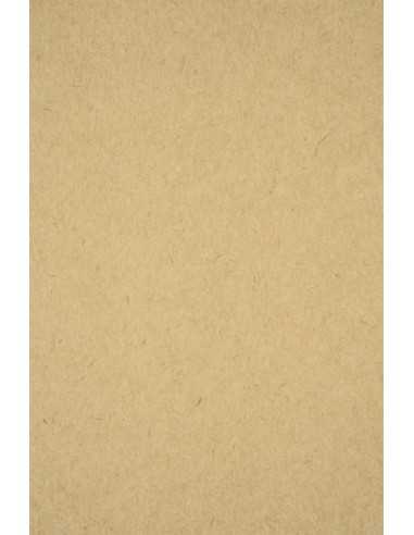 Decorative Smooth Ecological Paper EKO Kraft LUX 280g brown with fibres pack of 200A5