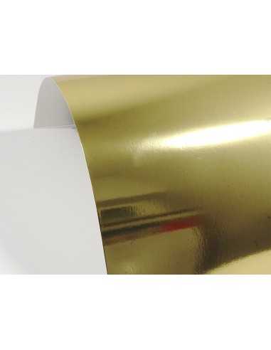 Mirror Paper 300g Gold Pack of 10 A5