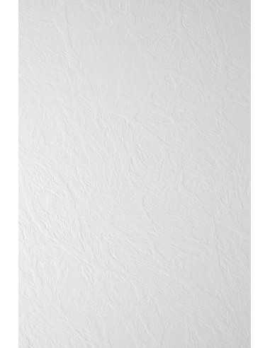 Ivory Board Embossed Paper 246g Leather White Pack of 10 A3