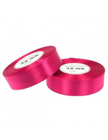 25mm WS8051 Satin Ribbon Intensive Pink 32mb