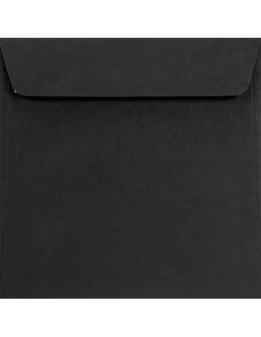Burano Square Envelope 17x17cm Peal&Seal Nero Black 120g