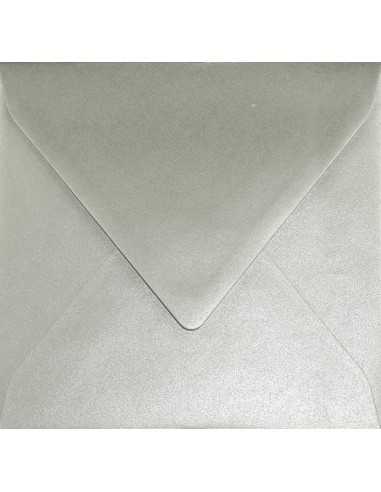 Sirio Pearl Square Envelope 15,5x15,5cm Gummed Platinum Silver 125g