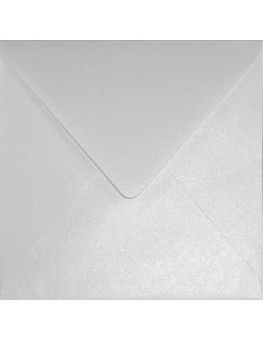 Sirio Pearl Square Envelope 15,5x15,5cm Gummed Ice White 110g