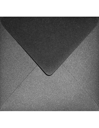 Aster Metallic Envelope Gummed Black 120g