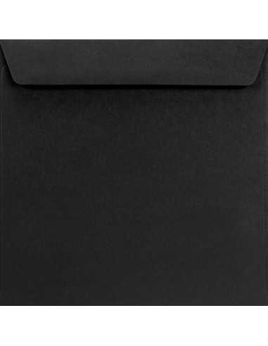 Burano Square Envelope 15,5x15,5cm Gummed Nero Black 120g
