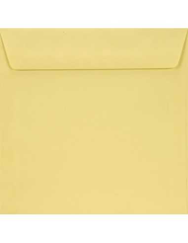 Burano Square Envelope 15,5x15,5cm Gummed Giallo Light Yellow 90g