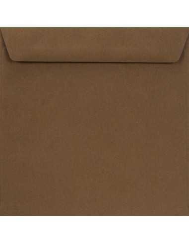Burano Square Envelope 15,5x15,5cm Gummed Tabacco Brown 90g