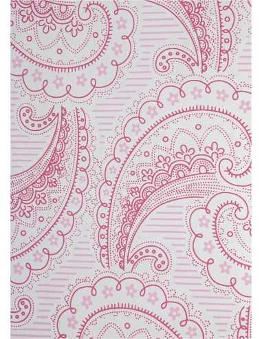 Decorative Paper Arabesque - Pink 18x25 Pack of 5