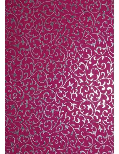 Decorative Paper Amaranth - Silver Lace 56x76cm