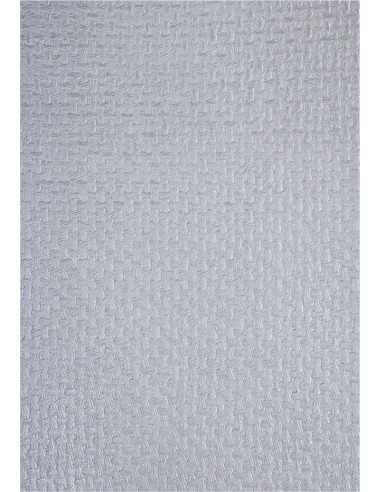 Decorative Paper Metallic Silver - Braid 56x76cm