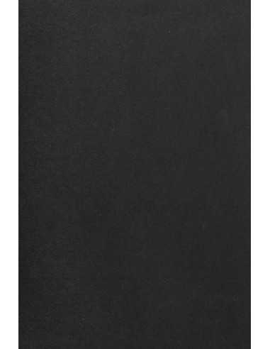 Burano Decorative Smooth Colourful Paper 200g Nero B63 black pack of 10A3