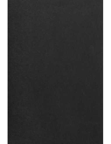 Burano Decorative Smooth Paper 200g Nero black B63 pack of 10A5