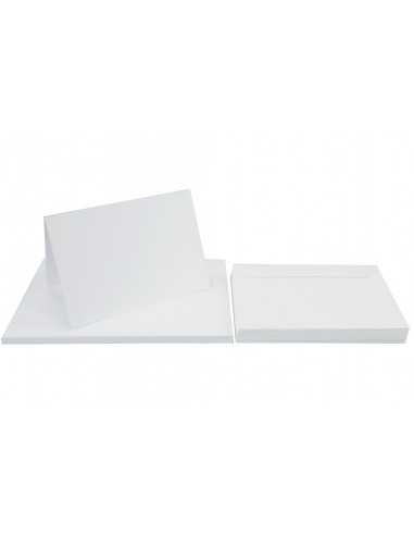 Lessebo Stationery / Set 240g White creased + Envelope C6 25pcs